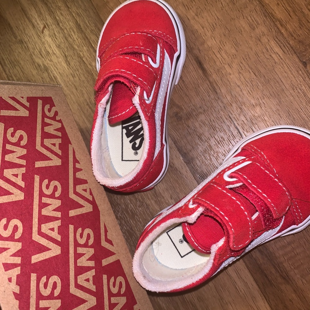 TODDLER- OLD SKOOL V RED VANS